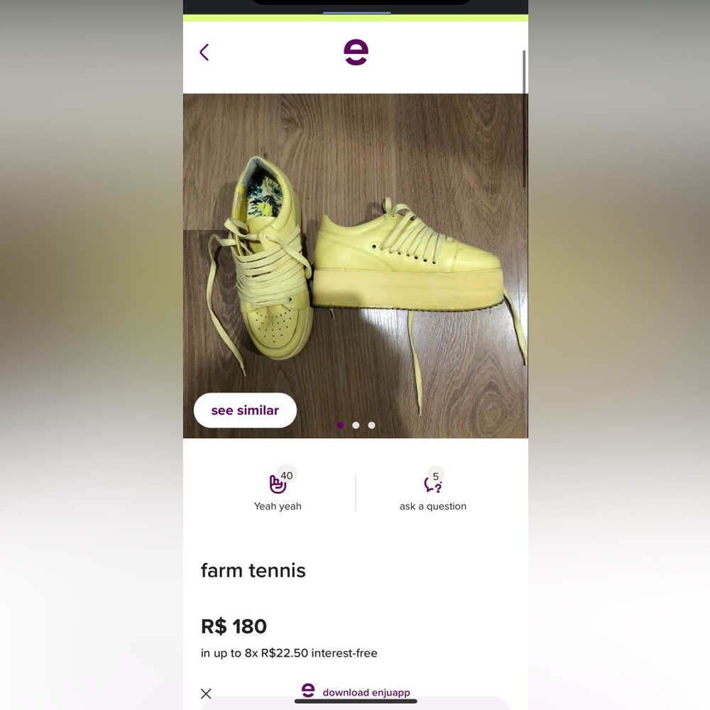 yellow farm platform tennis shoes